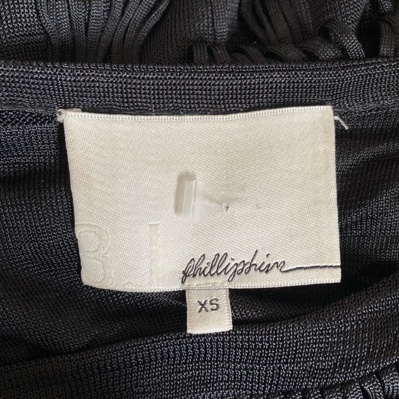 3.1 Phillip Lim Fringed Boatneck Tunic Mini Dress in Black - Picture 7 of 14